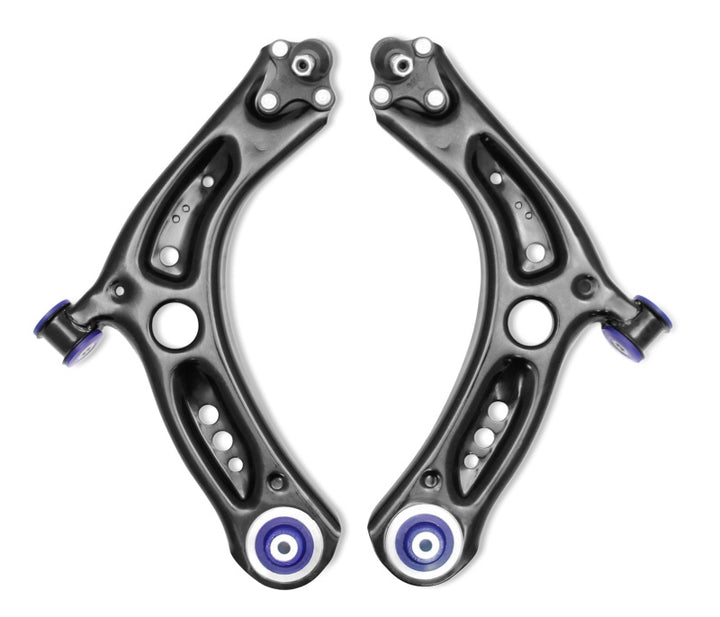 SuperPro 2015 Audi A3 Quattro Premium Front Lower Control Arm Set w/ Bushings - Bull Strap