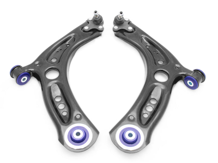 SuperPro 2015 Audi A3 Quattro Premium Front Lower Control Arm Set w/ Bushings - Bull Strap