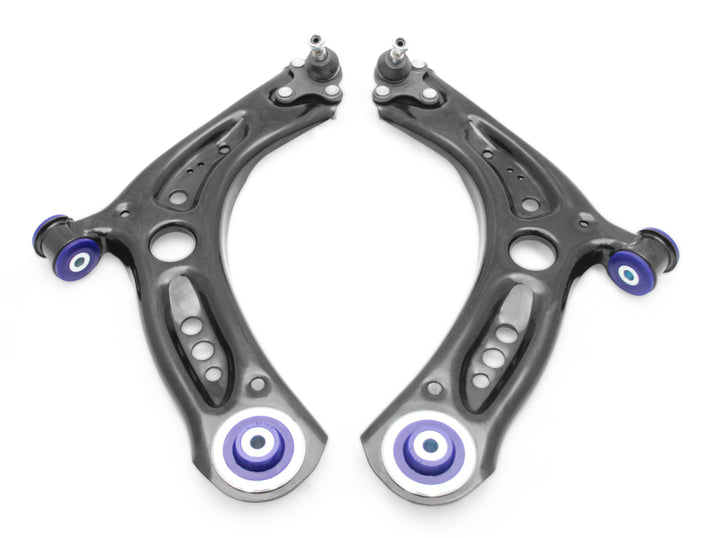 SuperPro 2015 Audi A3 Quattro Premium Front Lower Control Arm Set w/ Bushings - Bull Strap