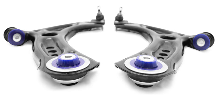 SuperPro 2015 Audi A3 Quattro Premium Front Lower Control Arm Set w/ Bushings - Bull Strap