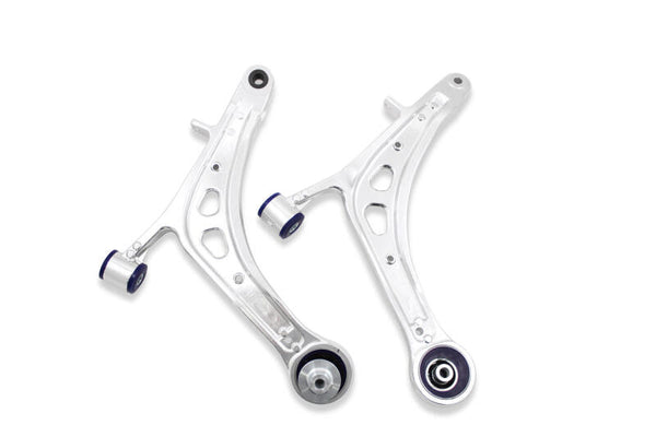 SuperPro 2015 Subaru WRX Limited Front Lower Alloy Control Arm Kit (+Caster) - Bull Strap