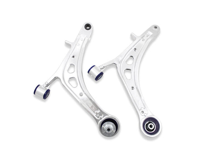 SuperPro 2015 Subaru WRX Limited Front Lower Alloy Control Arm Kit (+Caster) - Bull Strap