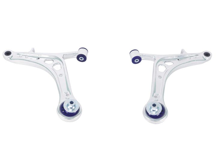 SuperPro 2015 Subaru WRX Limited Front Lower Alloy Control Arm Kit (+Caster) - Bull Strap