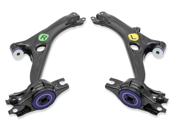 SuperPro 2016 Honda Civic EX Front Lower Control Arm Set w/ Bushings - Bull Strap