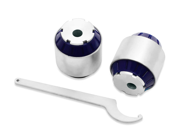 SuperPro 2018 Kia Stinger Base Front Radius Arm w/ Caster Bushing Set - Bull Strap