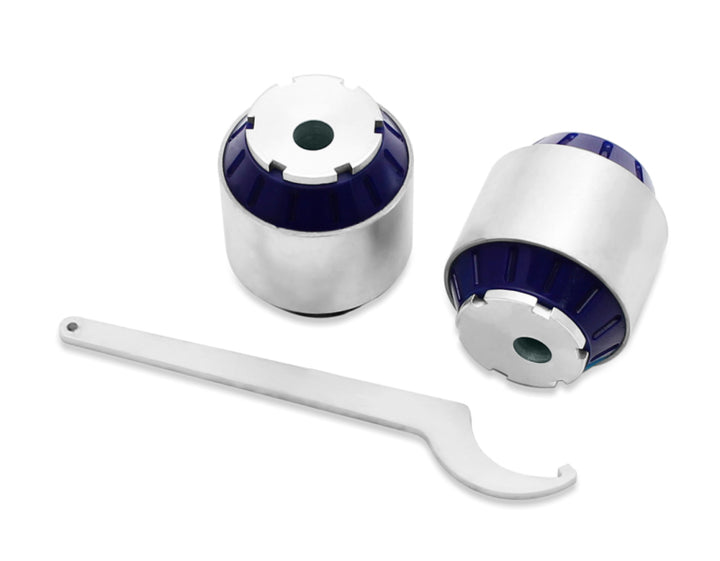 SuperPro 2018 Kia Stinger Base Front Radius Arm w/ Caster Bushing Set - Bull Strap