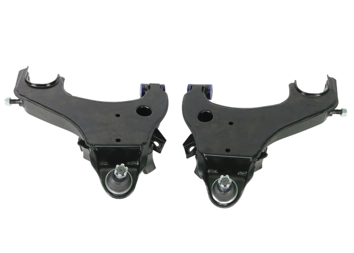 SuperPro 98-04 Nissan Frontier 2WD D22 Front Lower Control Arm Set - Bull Strap