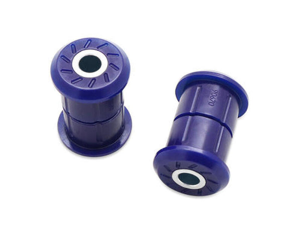 SuperPro 99-21 Chevrolet Silverado 1500 2WD Rear Upper Leaf Spring Shackle Bushing Kit - Bull Strap