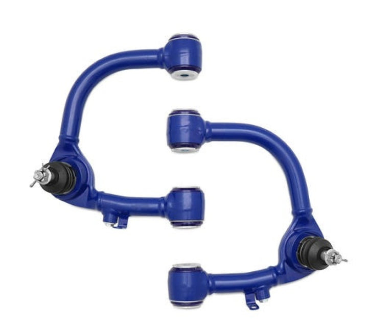 SuperPro Toyota Land Cruiser 100 Series Front Upper Fixed Offset Control Arm Set - Bull Strap