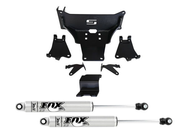 Superlift 05-22 F250/350 4WD Dual Steering Stabilizer Kit w/ Fox 2.0 Shocks (No Lift Req) - Bull Strap