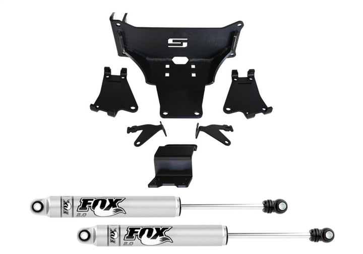 Superlift 05-22 F250/350 4WD Dual Steering Stabilizer Kit w/ Fox 2.0 Shocks (No Lift Req) - Bull Strap