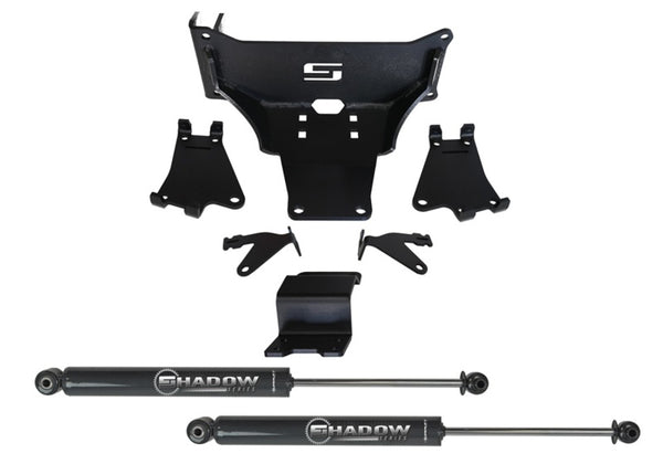 Superlift 05-22 Ford F-250/F-350 4WD Dual Steering Stabilizer Kit w/ Superlift Shocks (No Lift Req) - Bull Strap