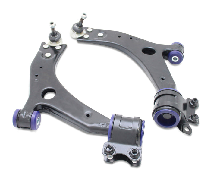 Superpro 05-11 Ford Focus  LS/LT/LV Volvo S40/V50 and C70/18mm Front Lower Control Arm Assembly Kit - Bull Strap