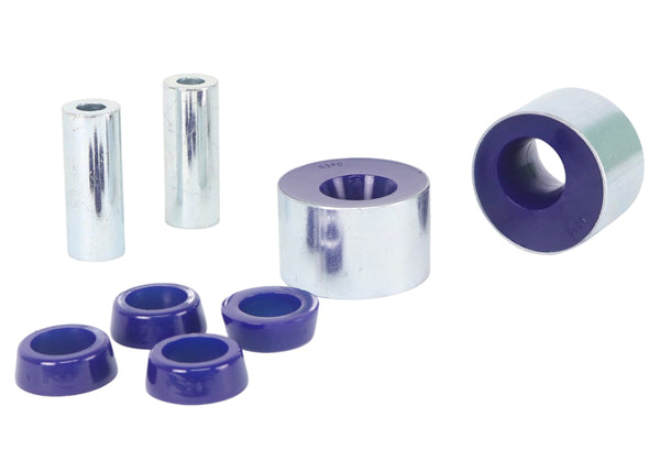 Superpro 07-13 Nissan Altima Front Lower Control Arm Inner Rear Bushing Kit-Double-Offset (+Caster) - Bull Strap
