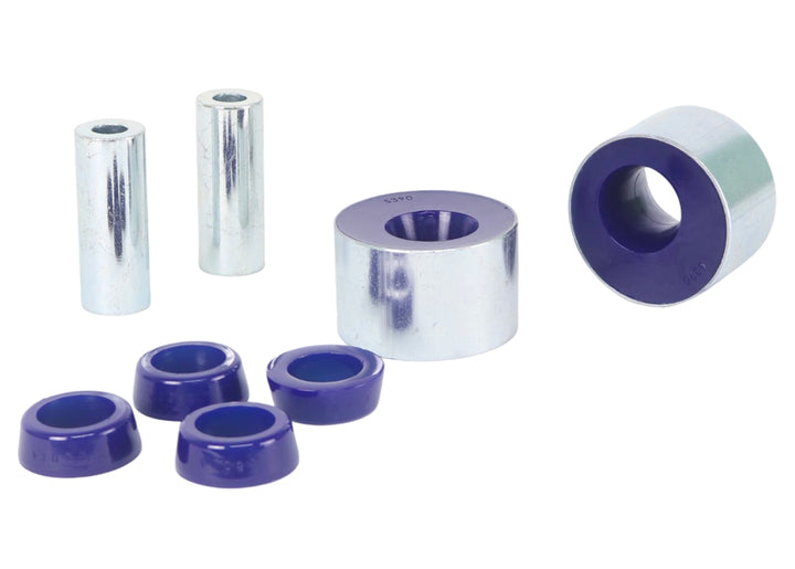 Superpro 07-13 Nissan Altima Front Lower Control Arm Inner Rear Bushing Kit-Double-Offset (+Caster) - Bull Strap