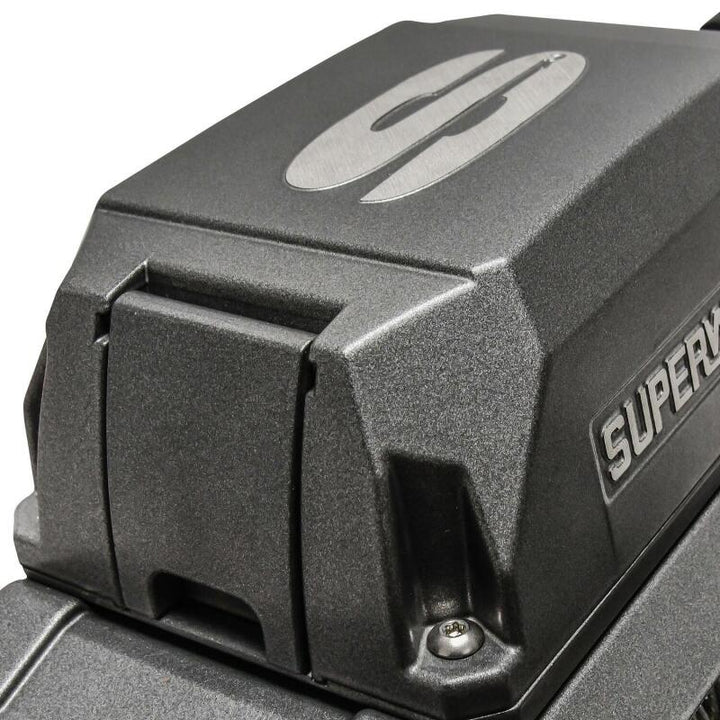 Superwinch 12000 LBS 12V DC 3/8in x 80ft Synthetic Rope SX 12000SR Winch - Graphite - Bull Strap