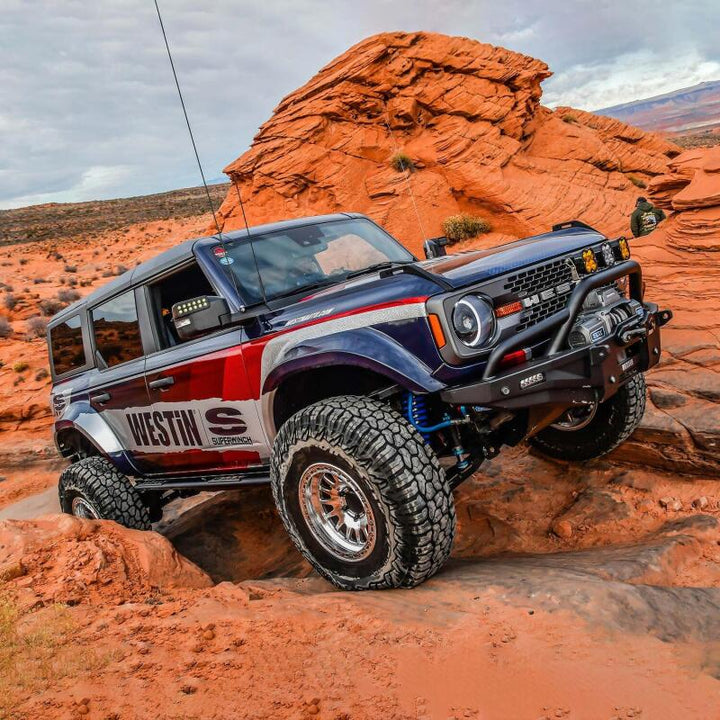 Superwinch 12000 LBS 12V DC 3/8in x 80ft Synthetic Rope SX 12000SR Winch - Graphite - Bull Strap