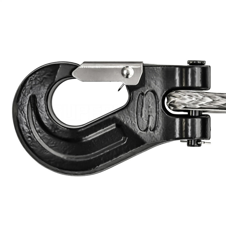 Superwinch 12000 LBS 12V DC 3/8in x 80ft Synthetic Rope SX 12000SR Winch - Graphite - Bull Strap