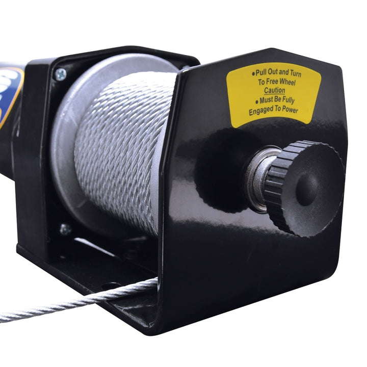 Superwinch 2000 LBS 12V DC 5/32in x 49ft Steel Rope LT2000 Winch - Bull Strap
