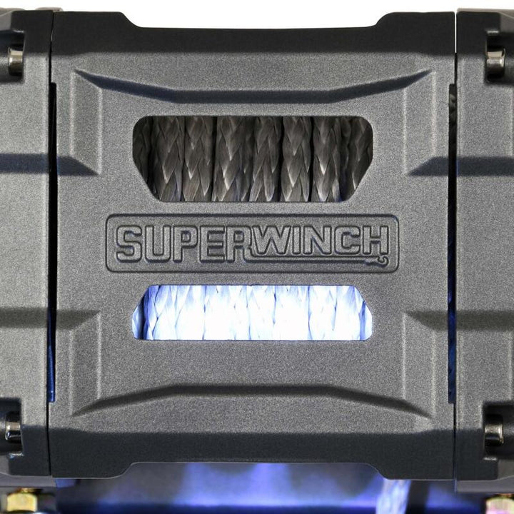 Superwinch 3500 LBS 12V DC 7/32in x 40ft Synthetic Rope Hawse Fairlead SP 35SR Winch - Bull Strap