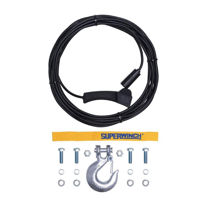 Superwinch 7500 LBS 12V DC 5/16in x 54ft Synthetic Rope S7500 Winch - Bull Strap