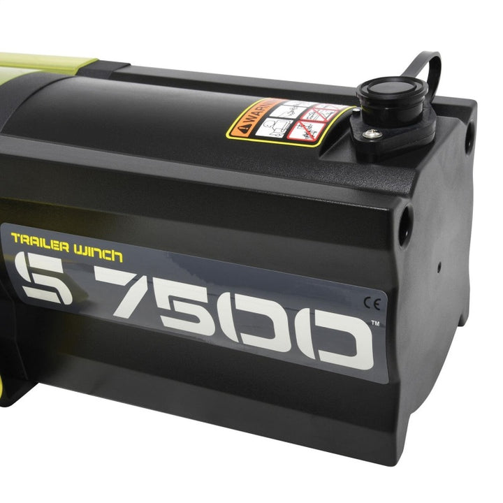 Superwinch 7500 LBS 12V DC 5/16in x 54ft Synthetic Rope S7500 Winch - Bull Strap