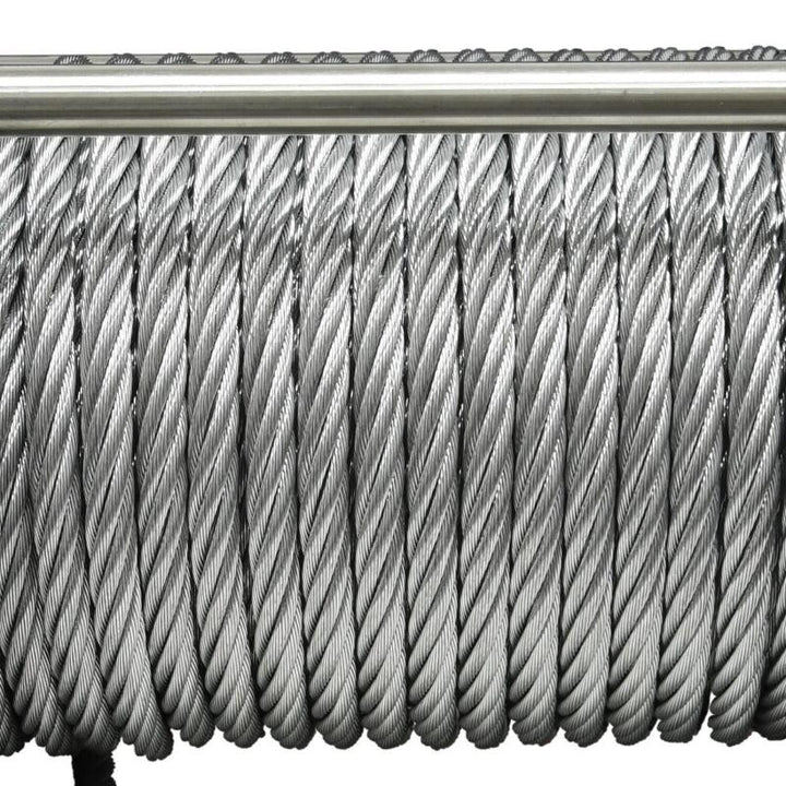 Superwinch 9500 LBS 12V DC 11/32in x 95ft Steel Rope Tiger Shark 9500 Winch - Bull Strap