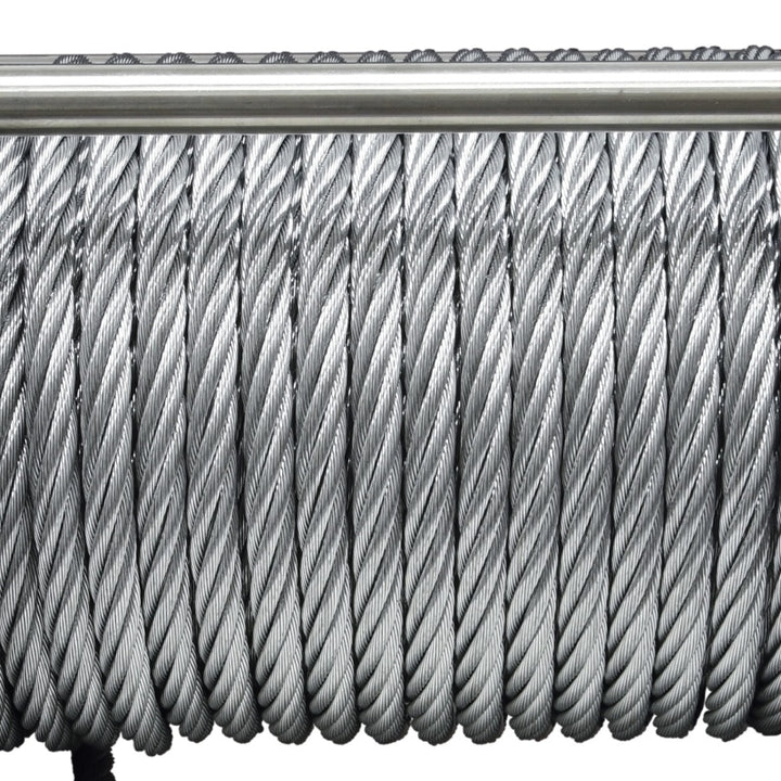 Superwinch 9500 LBS 12V DC 11/32in x 95ft Steel Rope Tiger Shark 9500 Winch - Bull Strap