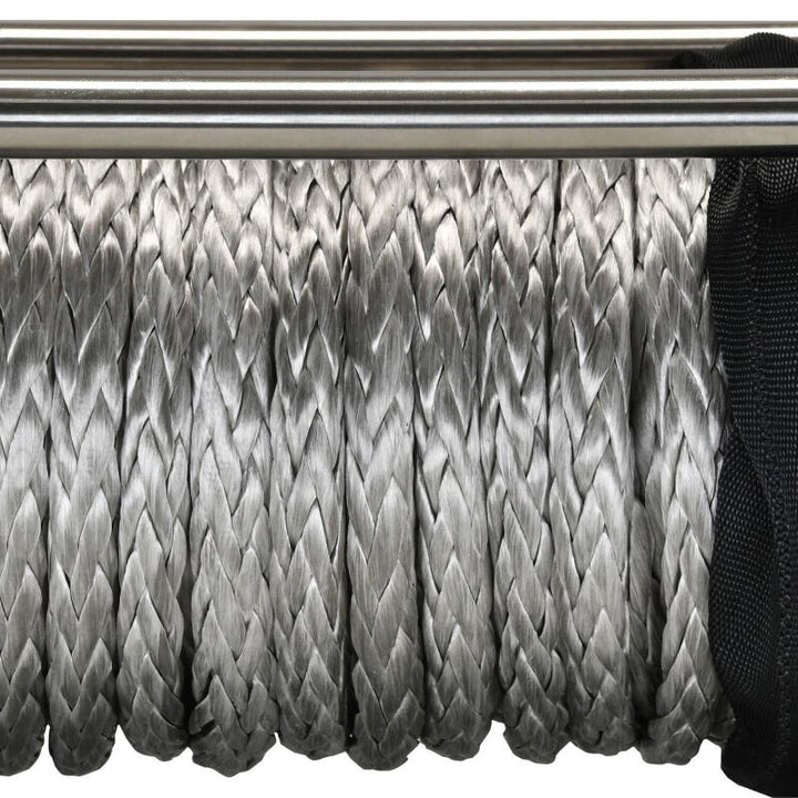 Superwinch 9500 LBS 12V DC 3/8in x 80ft Synthetic Rope Tiger Shark 9500 Winch - Bull Strap