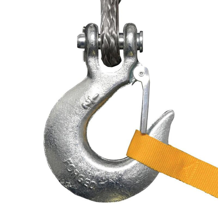 Superwinch 9500 LBS 12V DC 3/8in x 80ft Synthetic Rope Tiger Shark 9500 Winch - Bull Strap