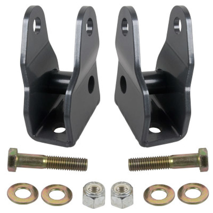 Synergy 07-18 JeepWrangler JK/JKU Front Lower Shock Extension Brackets - Bull Strap