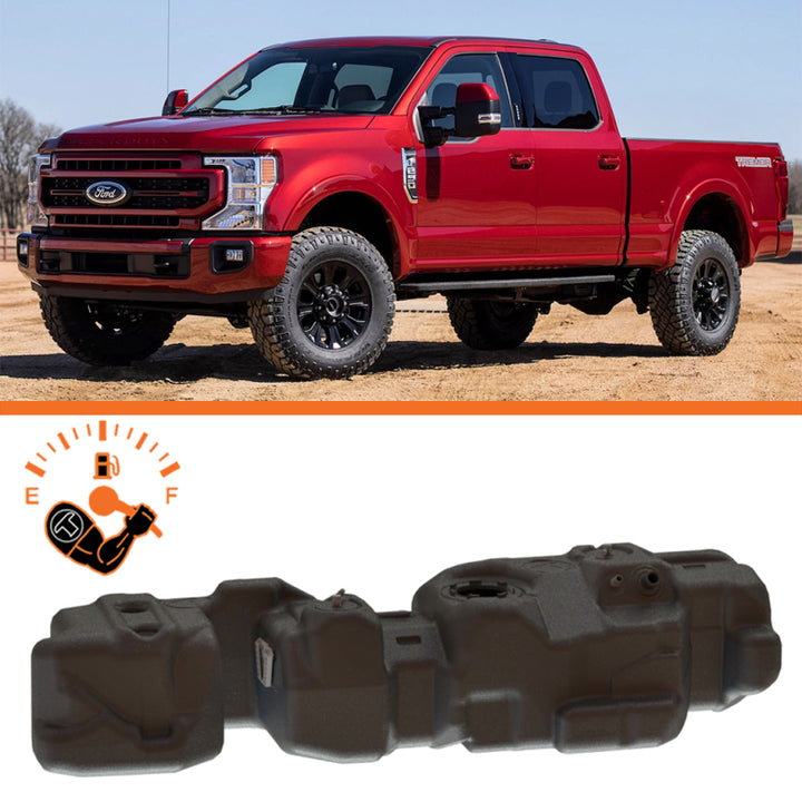 Titan Fuel Tanks 17-24 Ford F-250/F-350 PowerStroke Crew Cab Short Bed 55 Gallon XXL Mid-Ship Tank - Bull Strap