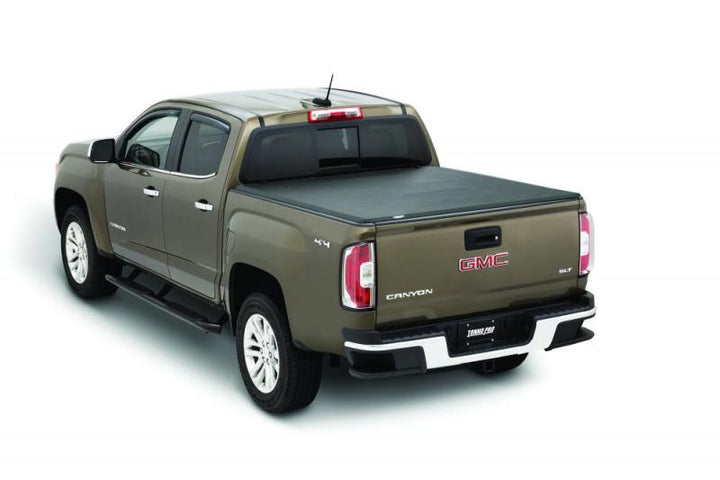 Tonno Pro 06-14 Honda Ridgeline 5ft Fleetside Tonno Fold Tri-Fold Tonneau Cover - Bull Strap