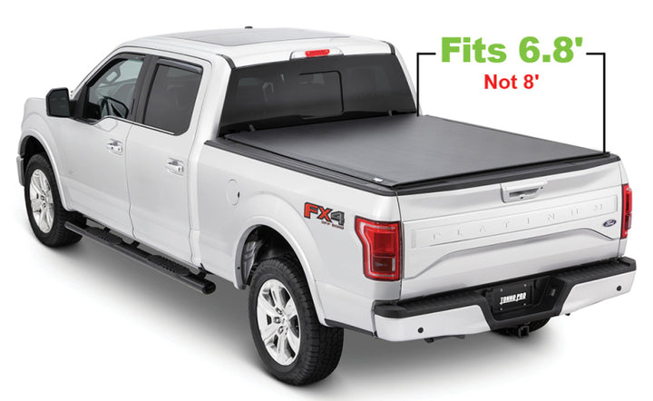 Tonno Pro 08-16 Ford F-250 Super Duty 6.8ft Fleetside Lo-Roll Tonneau Cover - Bull Strap