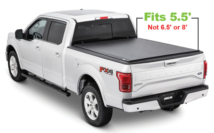 Tonno Pro 09-19 Ford F-150 5.5ft Styleside Lo-Roll Tonneau Cover - Bull Strap