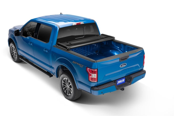 Tonno Pro 15-19 Ford F-150 5.5ft Styleside Tonno Fold Tri-Fold Tonneau Cover - Bull Strap