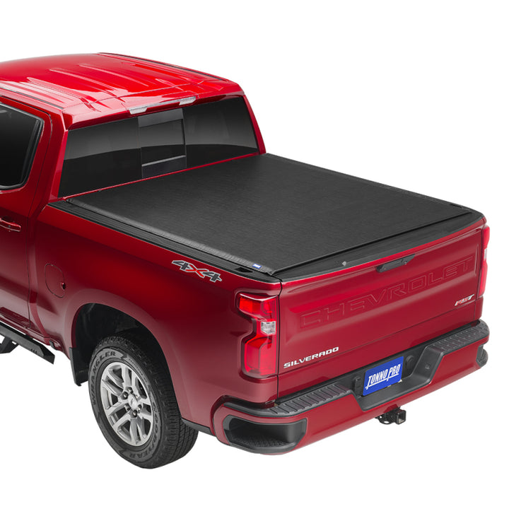 Tonno Pro 2019 Chevy Silverado 1500 6.6ft Fleetside Lo-Roll Tonneau Cover - Bull Strap
