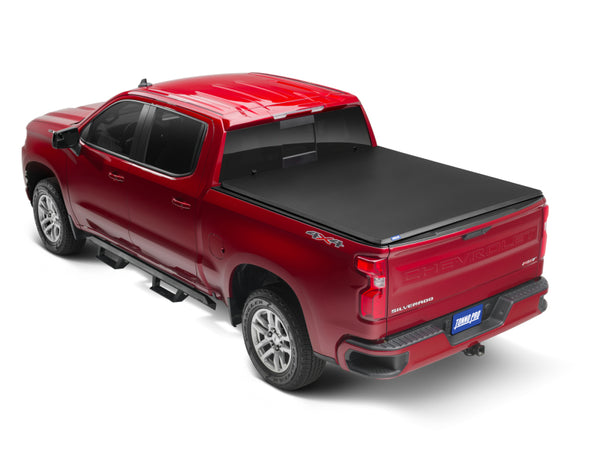 Tonno Pro 2019 GMC Sierra 1500 Fleets 5.8ft Bed Tonno Fold Tri-Fold Tonneau Cover - Bull Strap