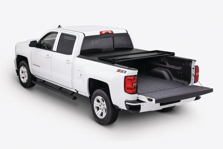 Tonno Pro 88-99 Chevy C1500 6.6ft Fleetside Tonno Fold Tri-Fold Tonneau Cover - Bull Strap