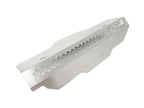 Torque Solution 02-14 Subaru WRX Engine Pulley Cover - Titanium Brushed / Raw - Bull Strap