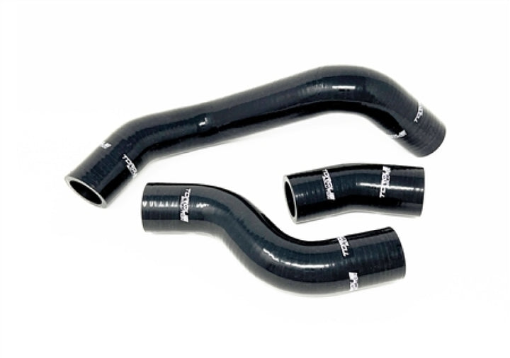 Torque Solution 2013+ Subaru BRZ / Scion FR-S / Toyota 86 Silicone Radiator Hose Kit - Black - Bull Strap