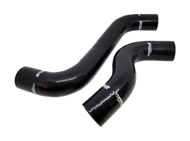 Torque Solution 2015+ Subaru WRX / 2014+ Forester XT Silicone Radiator Hose Kit - Black - Bull Strap