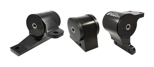 Torque Solution 3pc Front Aluminum Engine Mount Kit: Mitsubishi Lancer/Ralliart/Evolution X 2008-15 - Bull Strap