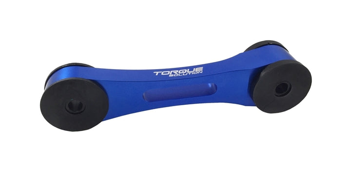 Torque Solution Billet Aluminum Pitch Stop Tranny Mount: Subaru - Blue - Bull Strap