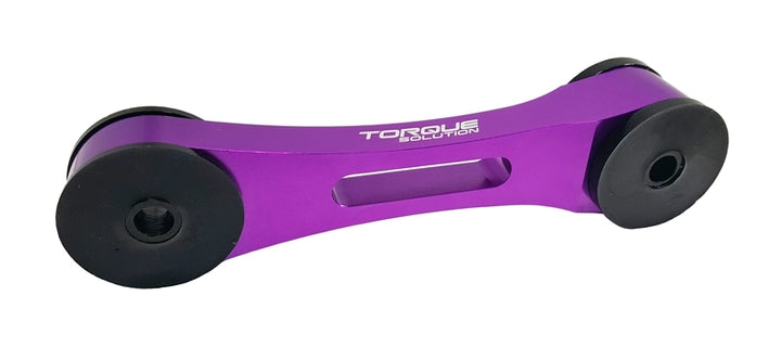 Torque Solution Billet Aluminum Pitch Stop Tranny Mount: Subaru - Purple - Bull Strap