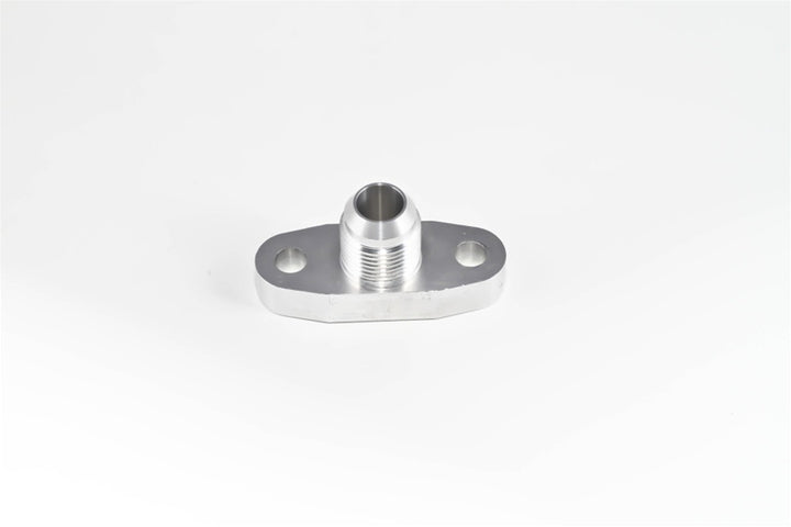 Torque Solution Billet Oil Drain Flange w/ Integrated -10 Flare: Universal T3/T4 & PTE Turbos - Bull Strap
