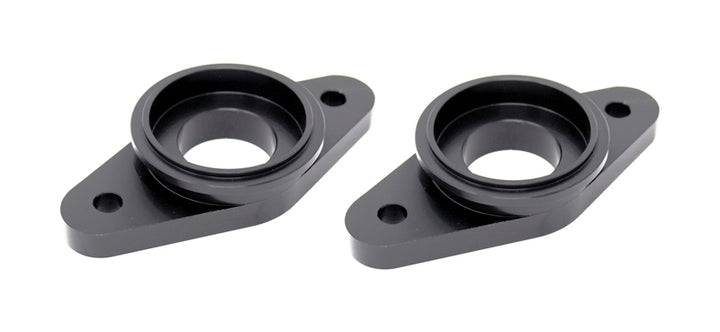 Torque Solution Billet Stock to Tial Blowoff Valve Adapter (Black): Nissan GTR R35 ALL - Bull Strap