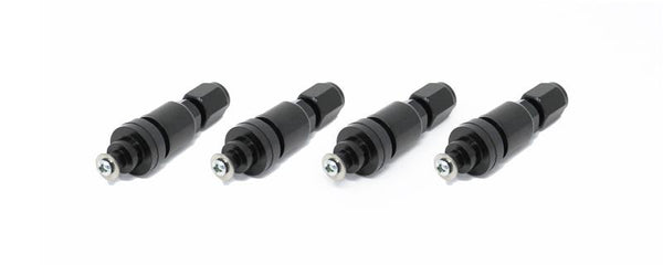 Torque Solution Billet TPMS Valve Stem Kit (Black) 2008+ Subaru Legacy Impreza WRX / STi - Bull Strap