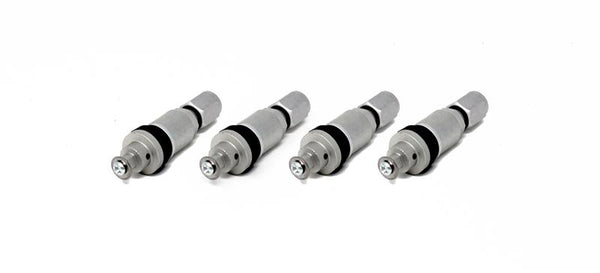 Torque Solution Billet TPMS Valve Stem Kit (Silver) 2008+ Subaru Legacy Impreza WRX / STi - Bull Strap