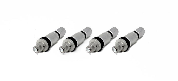 Torque Solution Billet TPMS Valve Stem Kit (Silver) 2008+ Subaru Legacy Impreza WRX / STi - Bull Strap